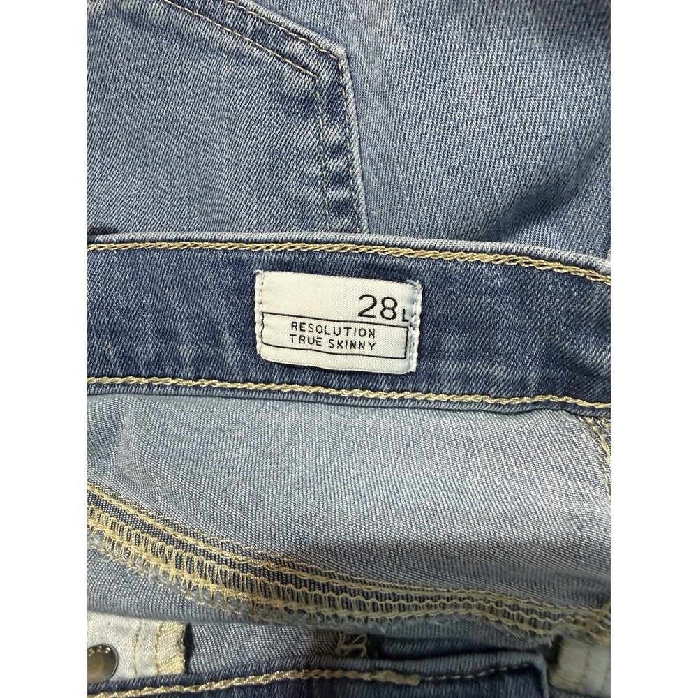 Gap 1969 Women's Jeans Skinny Fit Classic‎ Blue Denim Faded Casual size 28 - Picture 7 of 8